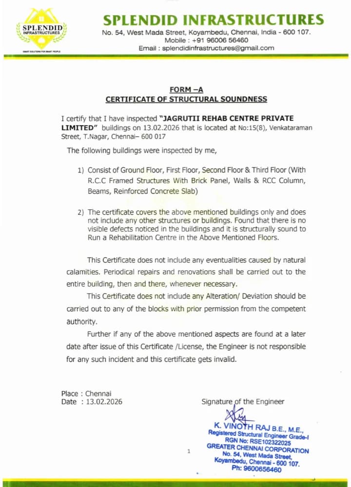 Certificate of Structural Soundness
