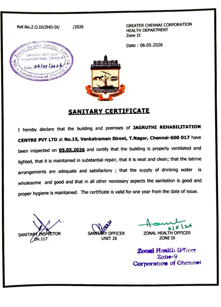 Sanitary Certificate