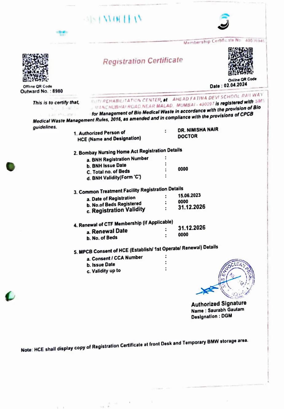 Biomedical Waste Management Agreement