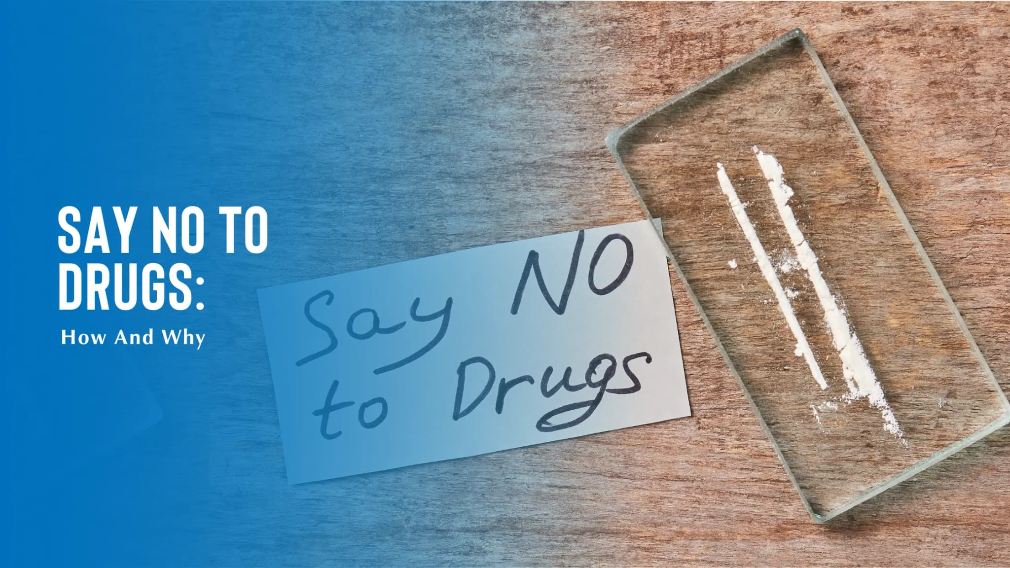 Say No to Drugs: How And Why