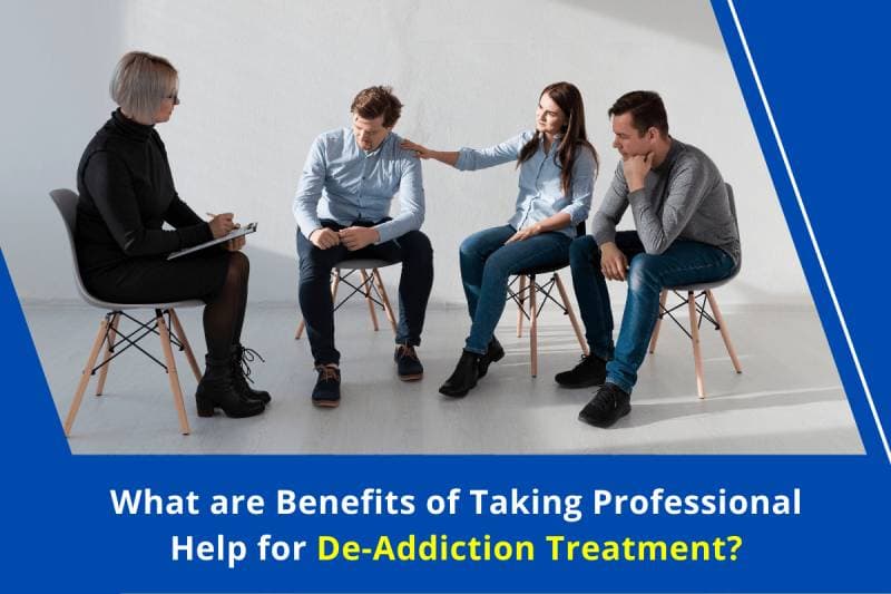 how does seeking professional help for de addiction treatment work
